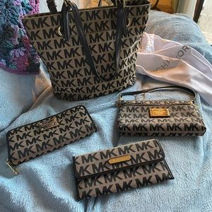 Michael Kors 4 piece purse set